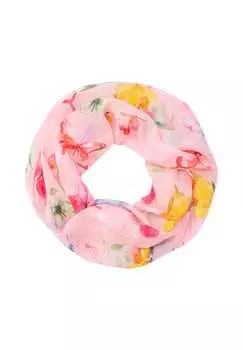 Шарф-Петля emily light loop с акварельным рисунком бабочки мягкий и тонкий Seasons Of April, розовый