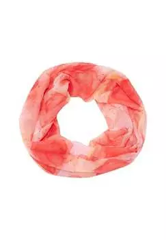 Шарф-Петля легкий тонкий шарф-петля с абстрактными акварельными пузырьковыми оптиками Seasons Of April, красный
