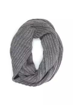 Шарф-петля Мягкий, мягкий и теплый Collezione alessandro, серый