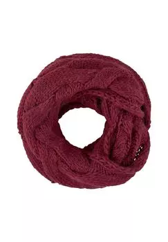 Шарф-петля вязаным узором, ок. 30 х 65 см sheego, цвет Bordeaux One Size