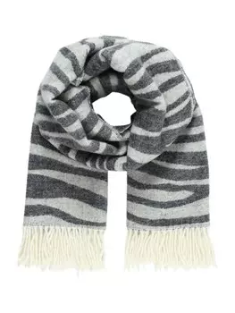 Шарф Pieces JIRA, пестрый черный/пестрый белый