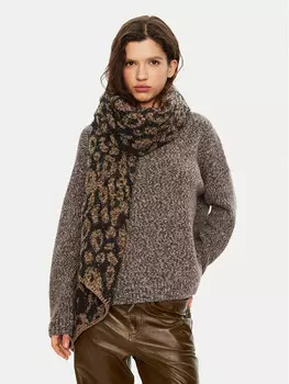Шарф Pieces, коричневый