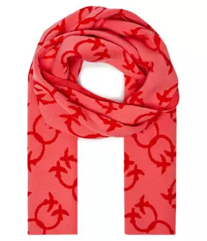 Шарф Pinko Friularo с добавлением шерсти и кашемира, розовый