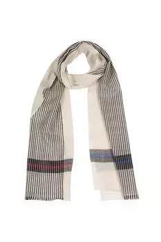 Шарф 'Pixel' из кашемира и шерсти мериноса Pure Luxuries London, белый