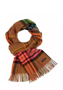 Шарф PLAID CASHMINK MADE IN GERMANY FRAAS, оранжевый