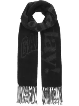 Шарф Please Recycle GANNI, черный