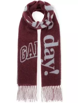 Шарф Please Recycle GANNI, красный
