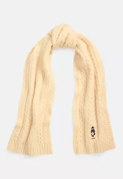 Шарф POLO BEAR CABLE KNIT WOOL BLEND SCARF Polo Ralph Lauren, бежевый