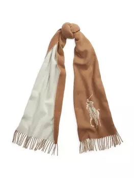 Шарф Polo Ralph Lauren, коричневый