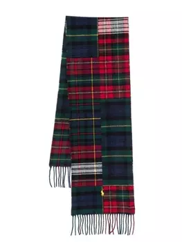 Шарф Polo Ralph Lauren в стиле пэчворк, красный