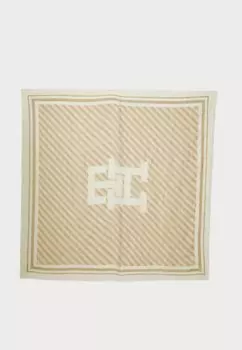 Шарф PREMIUM BEACH SQUARE Tommy Hilfiger, бежевый