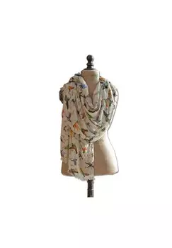 Шарф Птицы разноцветный Loberon, цвет Bunt