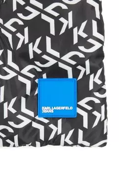 Шарф Puffy Monogram All-Over Print Karl Lagerfeld, черный