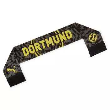 Шарф PUMA Unisex Borussia Dortmund ftblESSENTIALS, цвет faster yellow/black