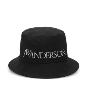 Шарф R с вышитым логотипом Jw Anderson, черный