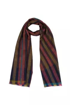 Шарф 'Ratio' из кашемира и шерсти мериноса Pure Luxuries London, синий