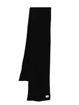 Шарф ребристого плетения CP Company C.P. Company, черный