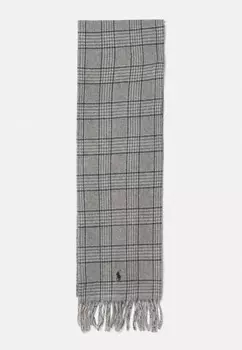 Шарф REVERSIBLE PLAID WOOL BLEND SCARF Polo Ralph Lauren, серый