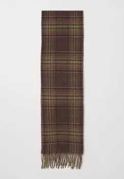 Шарф REVERSIBLE PLAID WOOL BLEND SCARF Polo Ralph Lauren, темно-коричневый