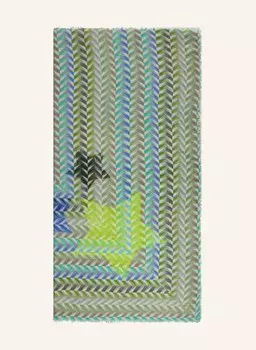 Шарф Ricarda с кашемиром Mala Alisha, зеленый