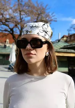 Шарф Roeckl, белый/черный