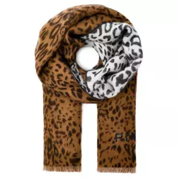 Шарф Rosemarie с добавлением шерсти Pinko, коричневый