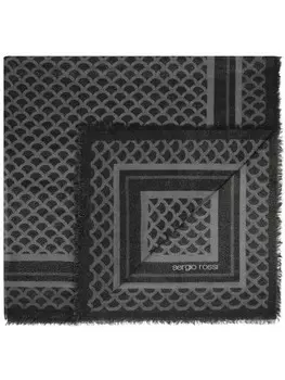 Шарф-русалка Sergio Rossi, черный