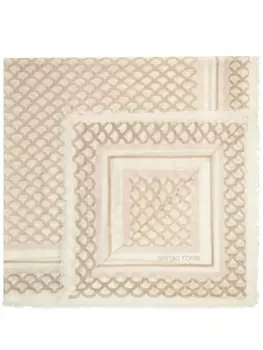 Шарф-русалка Sergio Rossi, нейтральный цвет