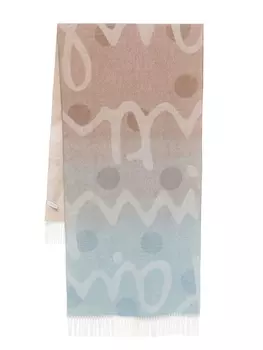 Шарф с эффектом омбре от Paul Smith, коричневый