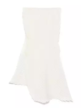 Шарф с эффектом плиссе Pleats Please Issey Miyake, белый