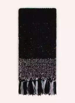 Шарф с альпакой Luisa Cerano, черный