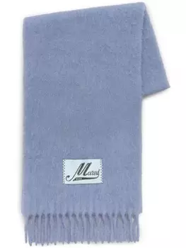 Шарф с аппликацией логотипа Marni, фиолетовый