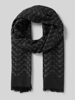 Шарф с этикеткой Emporio Armani, антрацит