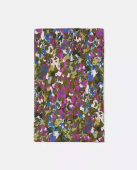 Шарф с атласным эффектом с принтом Tintoretto, цвет Kaki