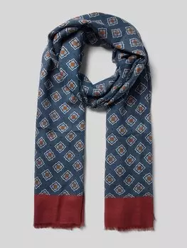 Шарф с бахромой altea, синий