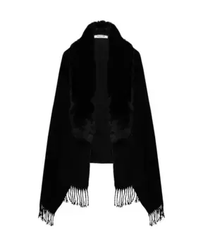 Шарф с бахромой Blugirl, черный