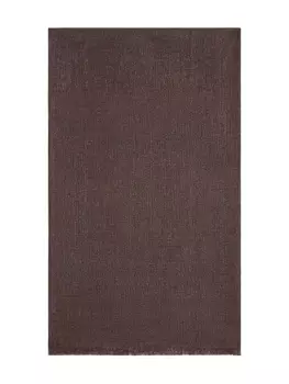 Шарф с бахромой Brunello Cucinelli, коричневый