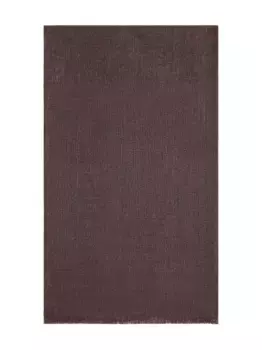 Шарф с бахромой Brunello Cucinelli, коричневый