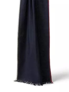 Шарф с бахромой Brunello Cucinelli, синий