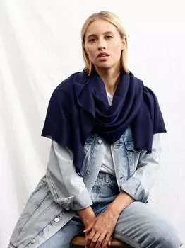 Шарф с бахромой Codello, синий