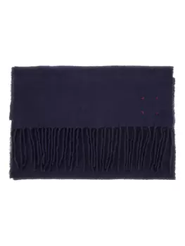Шарф с бахромой Destin, синий