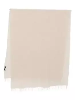 Шарф с бахромой Fabiana Filippi, нейтральный