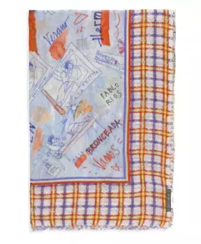 Шарф с бахромой Faliero Sarti, мультиколор