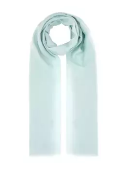 Шарф с бахромой FENDI, синий