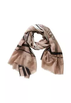 Шарф с бахромой и драгоценными камнями BETTY BARCLAY, цвет Beige Schwarz Acc