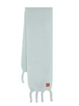 Шарф с бахромой LOEWE, синий