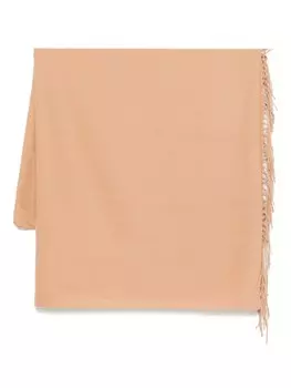 Шарф с бахромой Manuel Ritz, коричневый