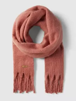 Шарф с бахромой модель "Фион" Barts, вишнево-красный