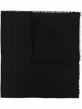 Шарф с бахромой Moschino, черный