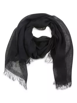 Шарф с бахромой Peserico, черный